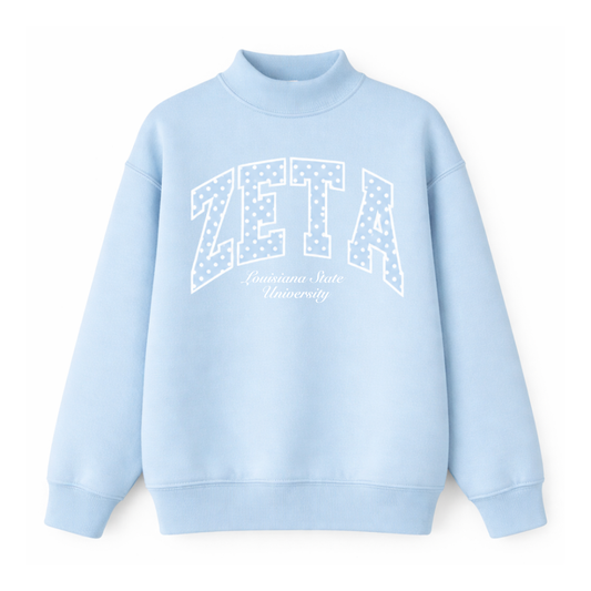ZETA Polka Dots Mockneck